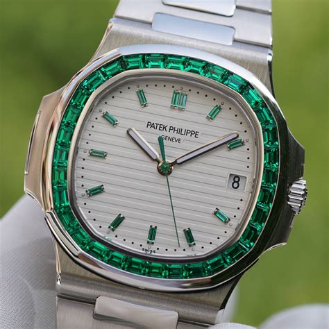 patek philippe nautilus 5711 platinum emerald|patek philippe nautilus ref 5711.